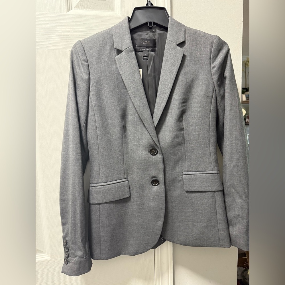 J.Crew Super 120’s Wool Gray Blazer Jacket nwt